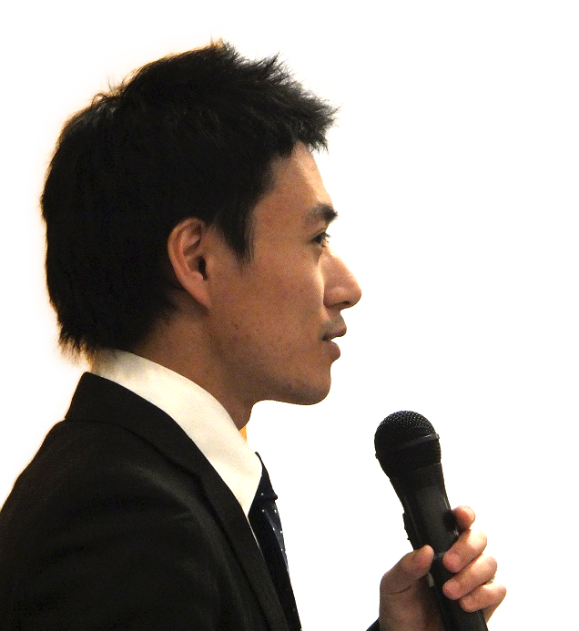 セミナーで話すワードメーカー株式会社代表・狩生孝之